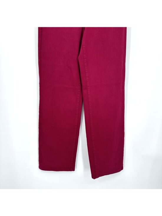 Judy Blue Heart Shaped High Rise Red Straight Leg jeans 3 26 garment dyed denim - Picture 5 of 10